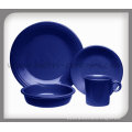 20pcs Round Blue Stoneware Dinnerware Sets